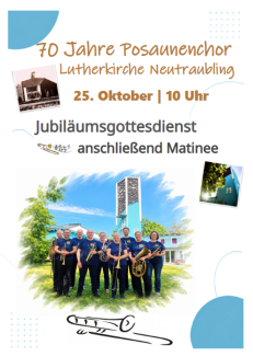 Bläser*innen im Garten der Kirche