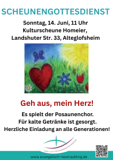 Ein Herz in grüner Natur