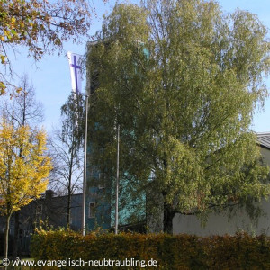 Sommer: Blick auf die Lutherkirche